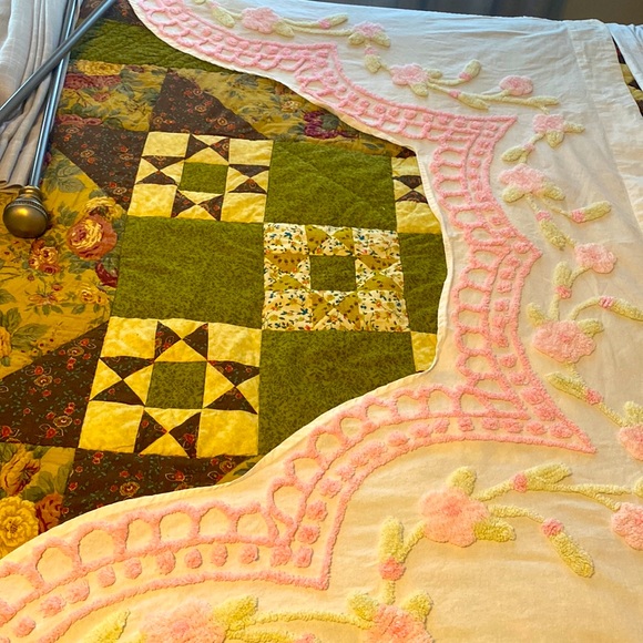 Vintage look chenille valance curtain - Picture 7 of 11